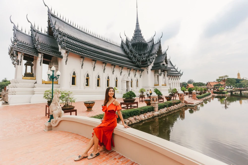 Spot foto turis di Ancient Siam